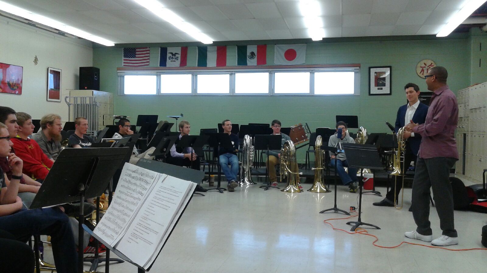 Will leading a Masterclass with Delfeayo Marsalis
