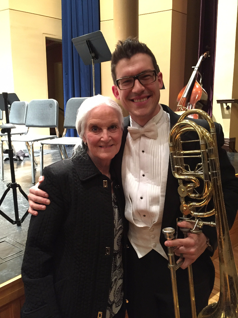 After the Mt. Pleasant concert with SEISO board member Lillian Curtis.