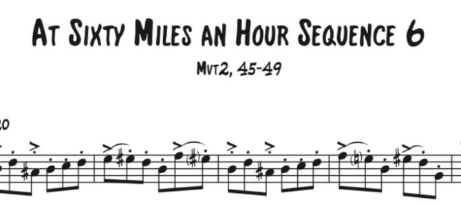 At Sixty Miles an Hour Sequence 6