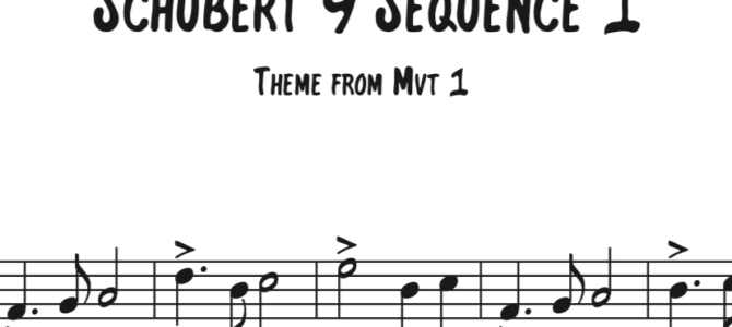 Schubert 9 Sequence 1